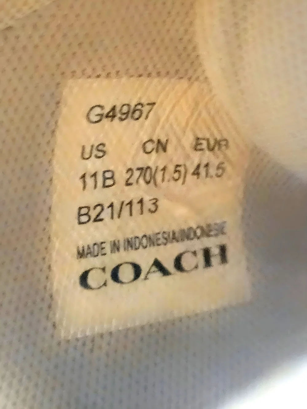 Coach Clip Low Top G4967 Signature Canvas Khaki Saddle Brown Women’s 11